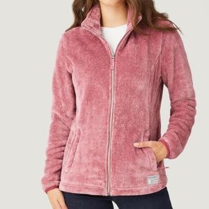 NWT ( free country Butter Pile) ladies, fleece jacket with hoodies size L